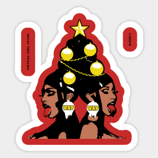 WAP Christmas Sweater Sticker